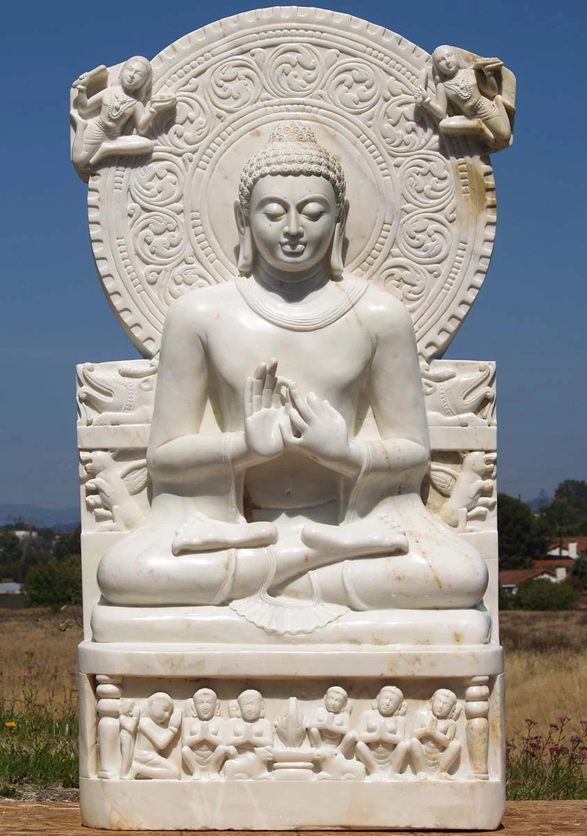 Hand Carved Stone Buddha