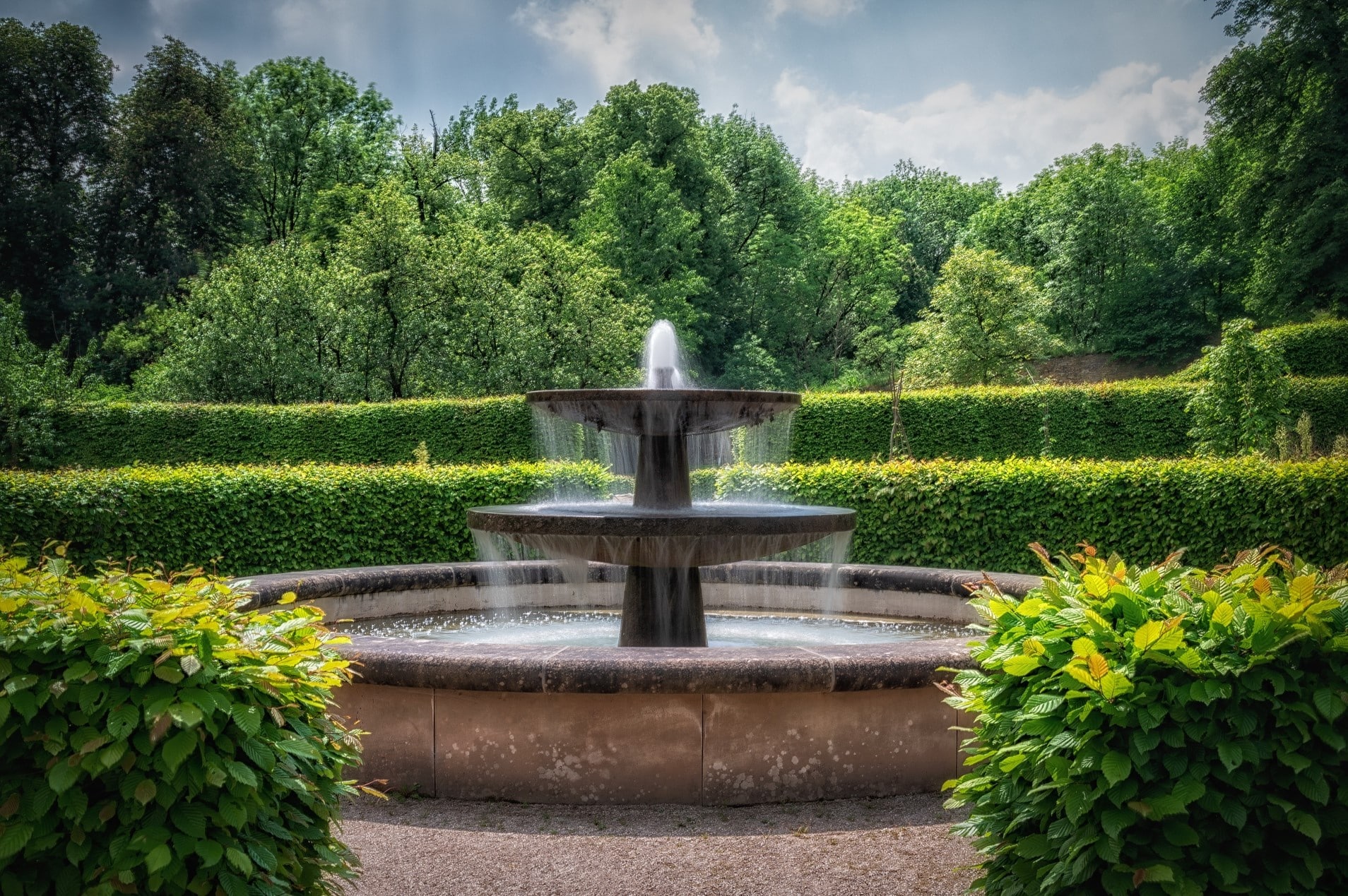 marble fountain