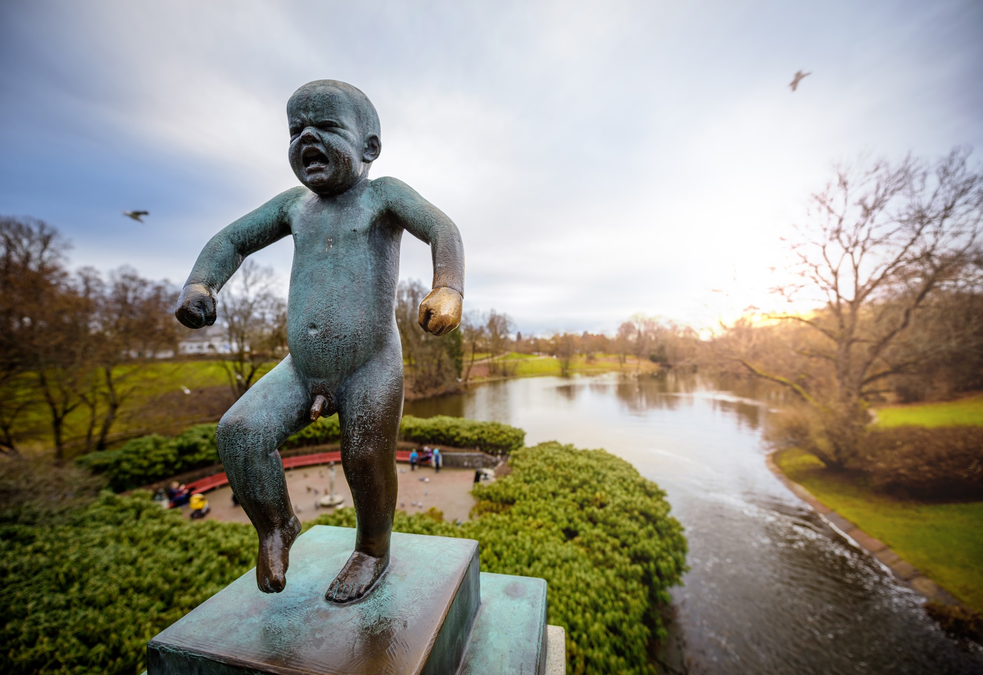 Outdoor Bronze Statue