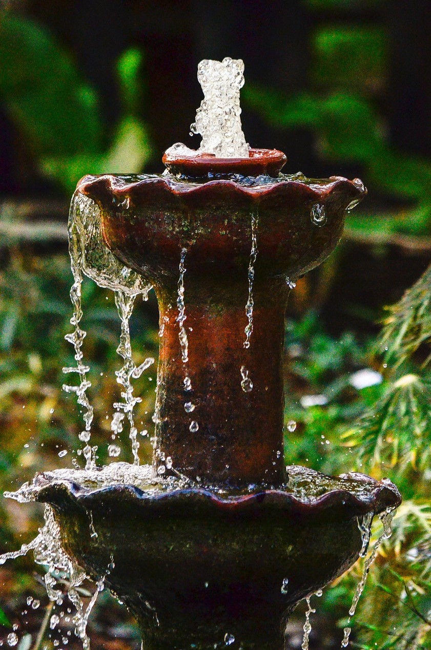 stone fountain