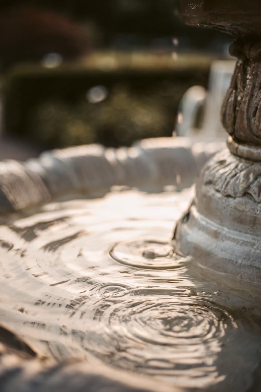 stone fountain