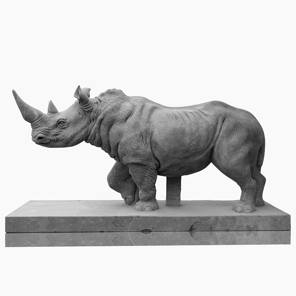 Gray Marble Rhino