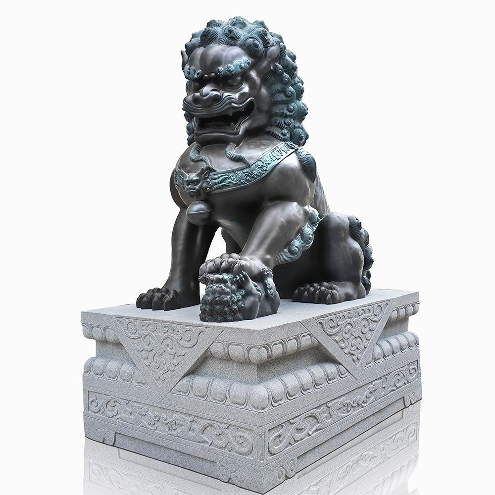 Bronze Guardian Lion Statue