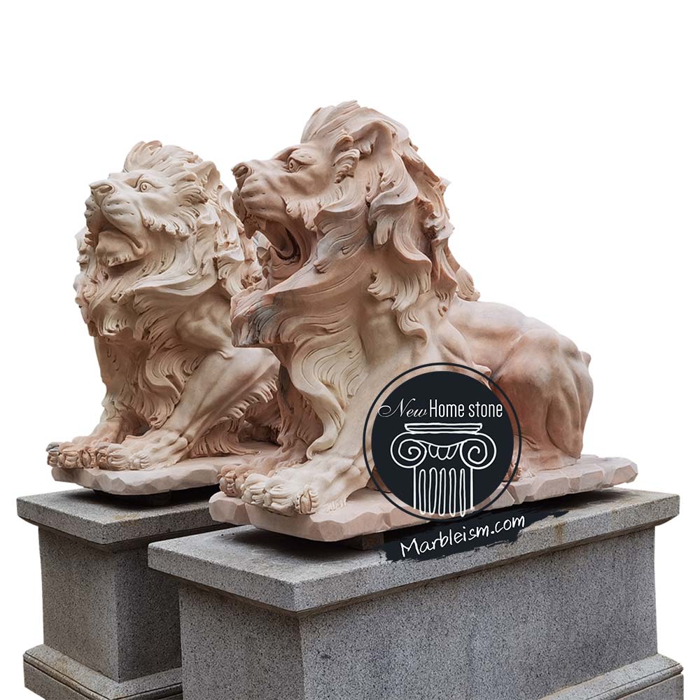 Large lion statue