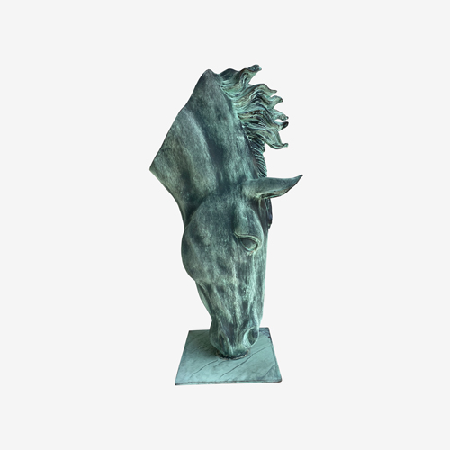 Bronze Statue Of Horse Head