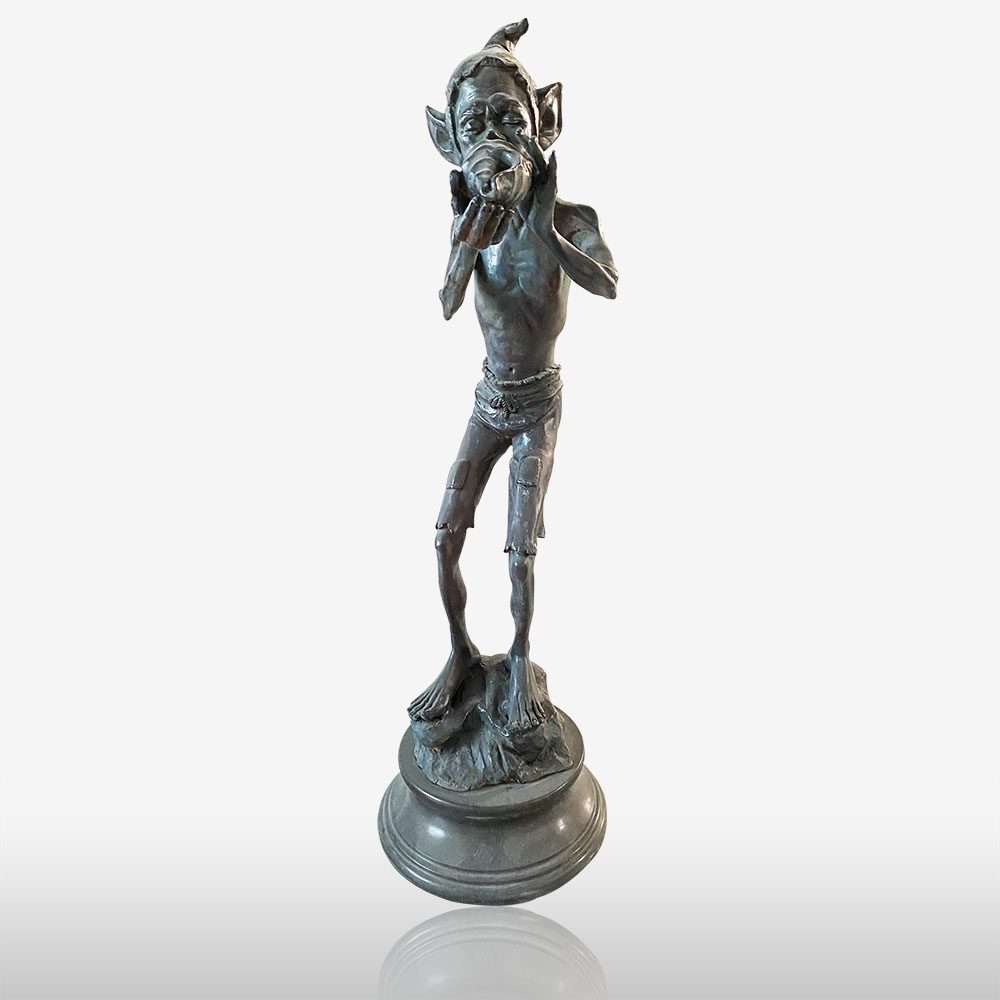 Bronze figurines, bronze figurines of elf