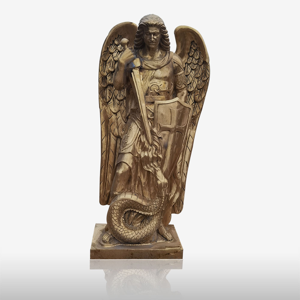 Archangel bronze scupture, large bronze statue of Archangel