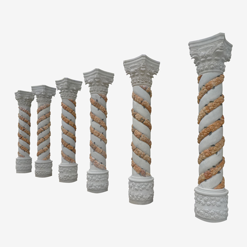 Marble Carved Spiral Column
           
