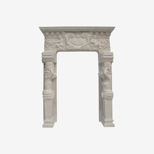 Marble Doorways With Angle Bas-Relief