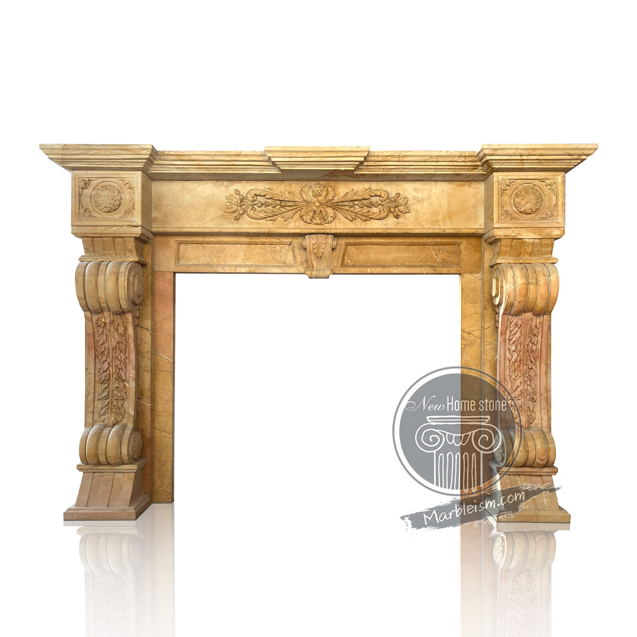 Scroll CarvingmCorble Fireplace Surround