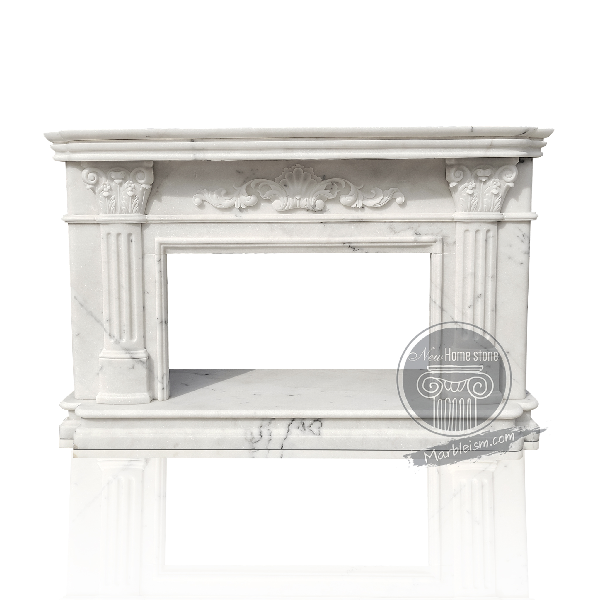 ANTIQUE MARBLE FIREPLACE