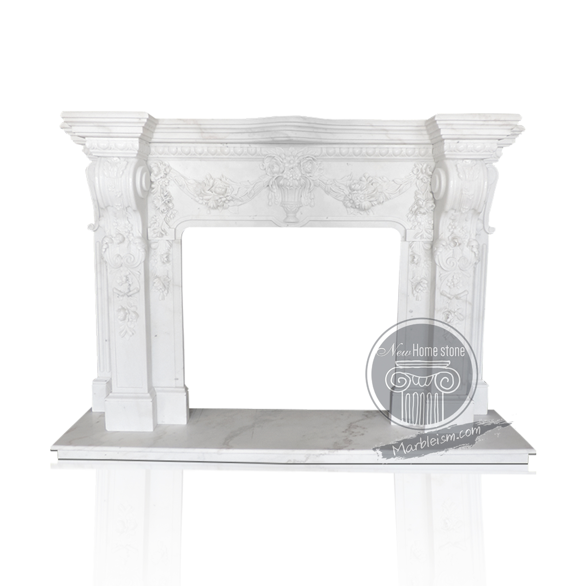 MARBLE FIREPLACE MANTEL