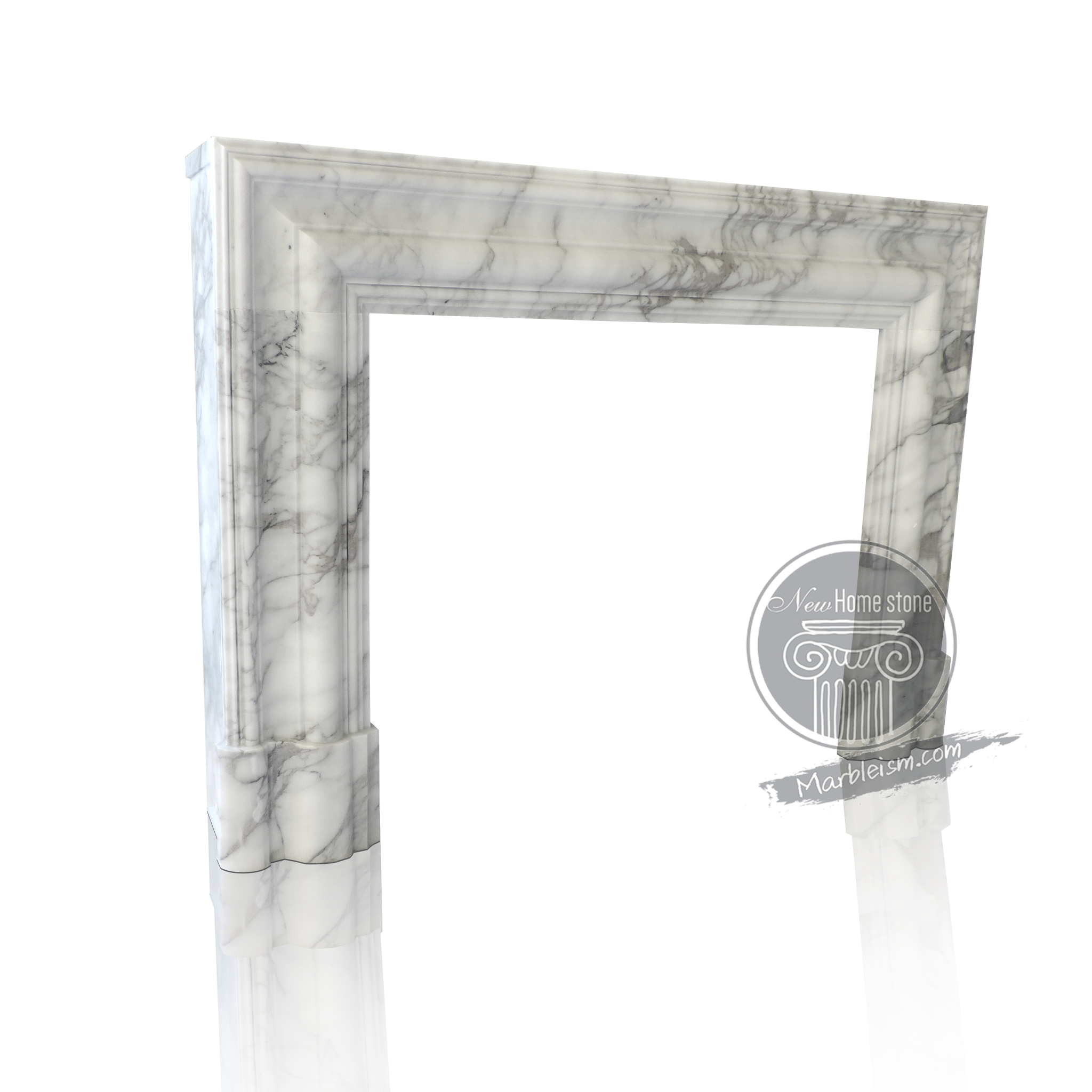 Calcutta marble mantel