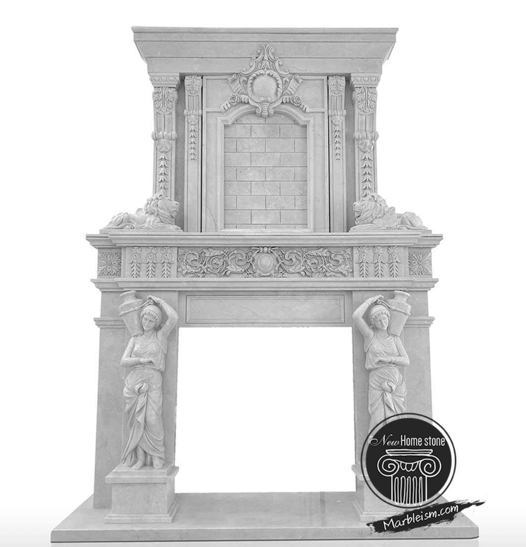 marble fireplace