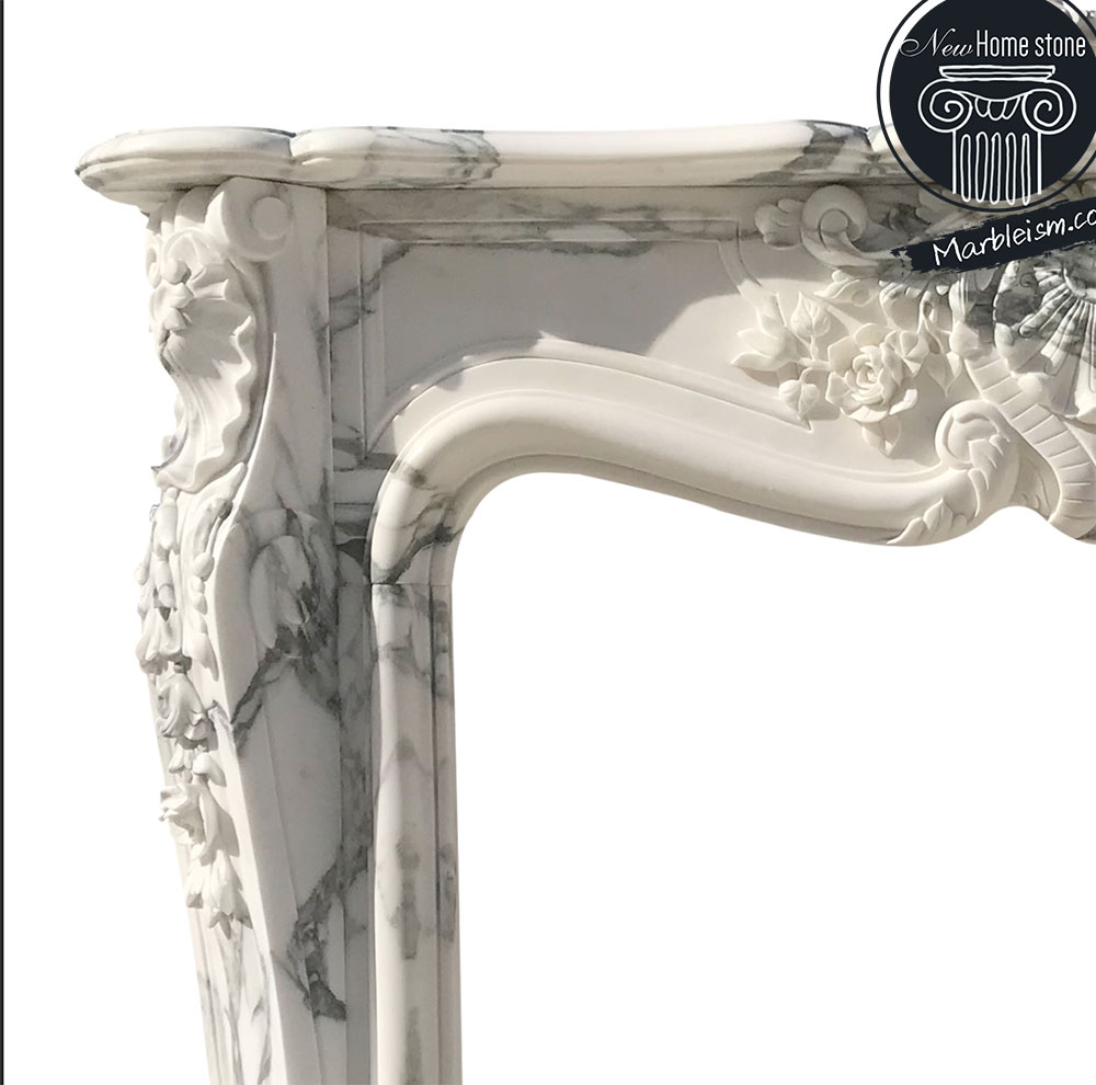 Delicated Rococo fireplaces slim leg