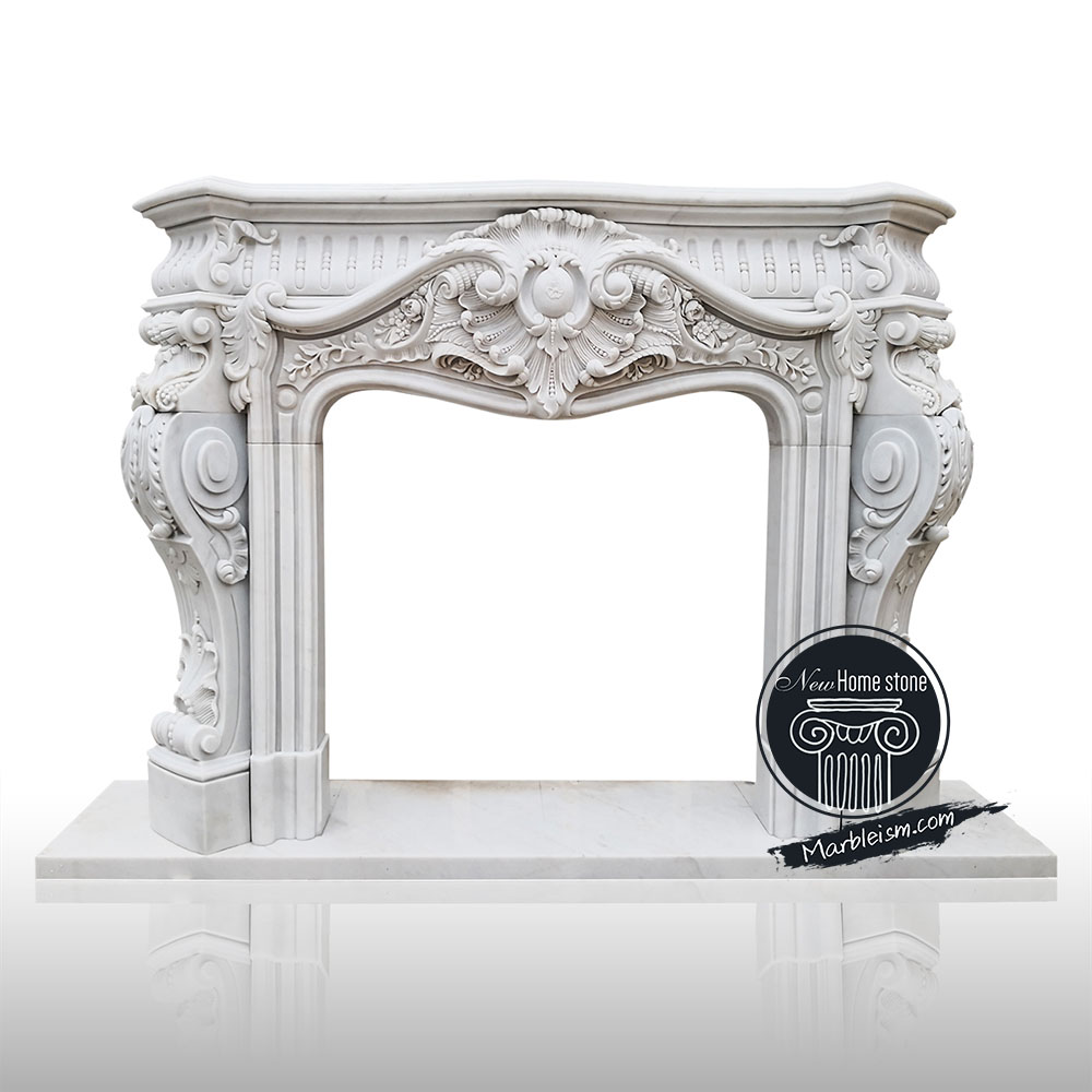 marble fireplace