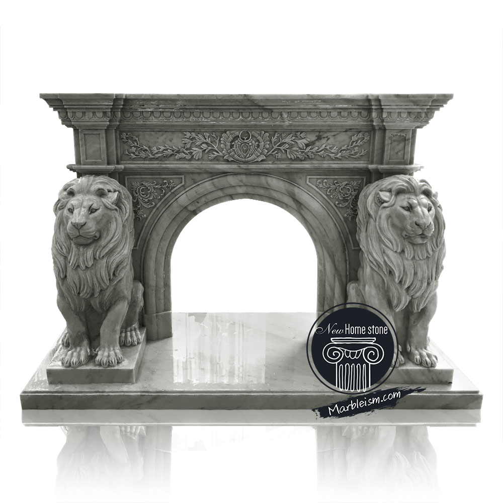 marble fireplace