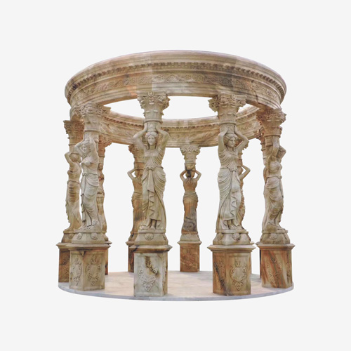 Outdoor Marble Gazebo Without Top