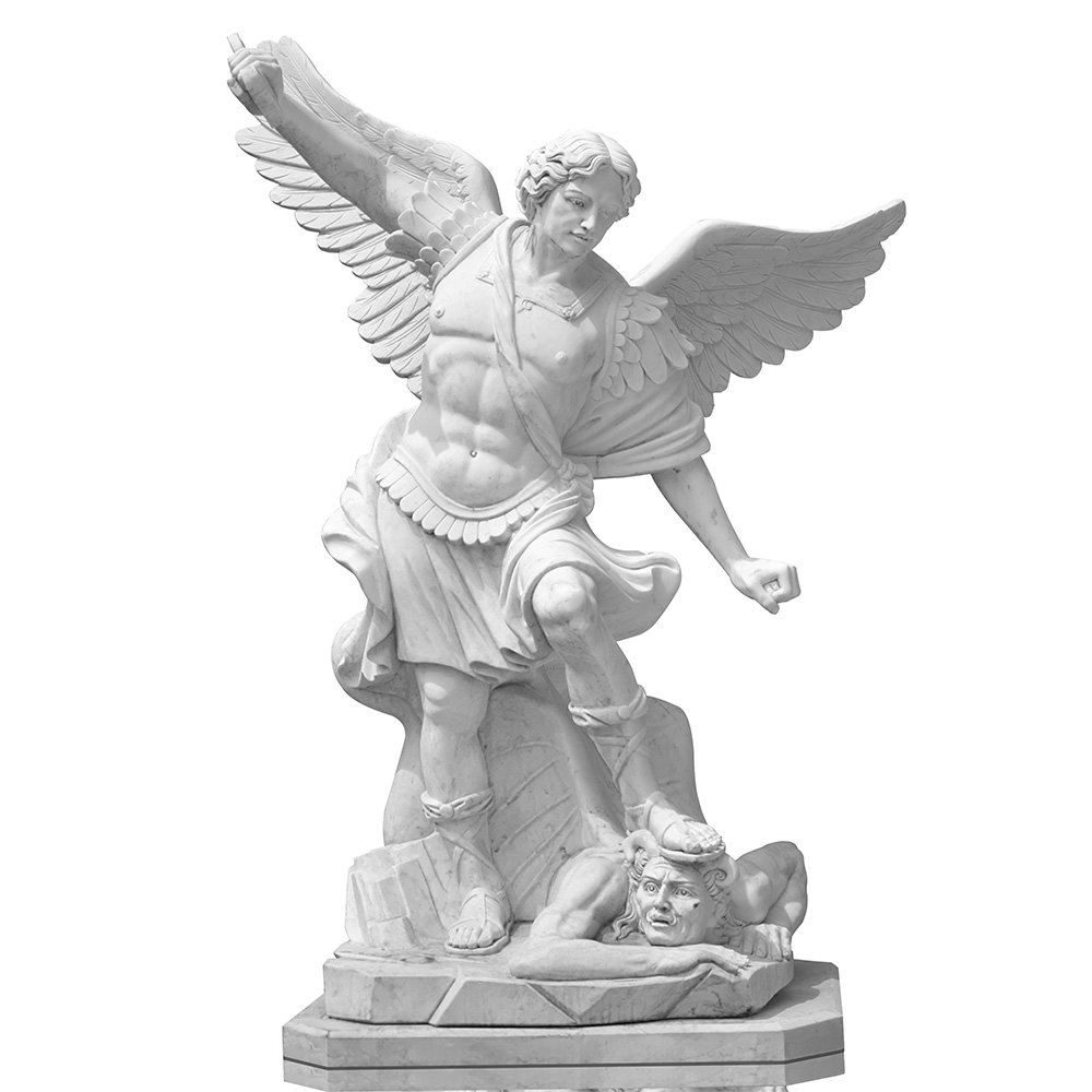 Archangel Michael Marble Statue 