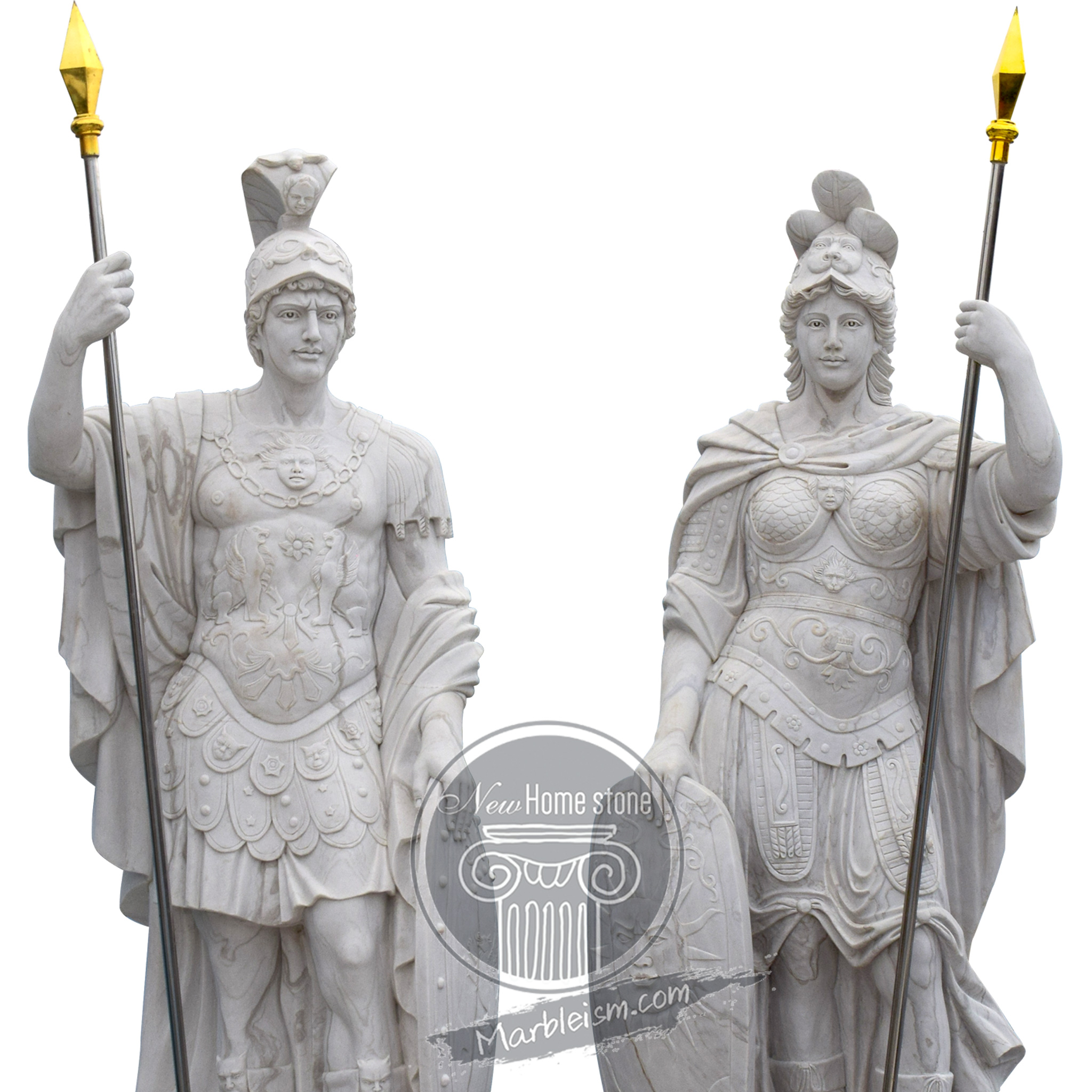 Roman God and Goddess Marble Statues