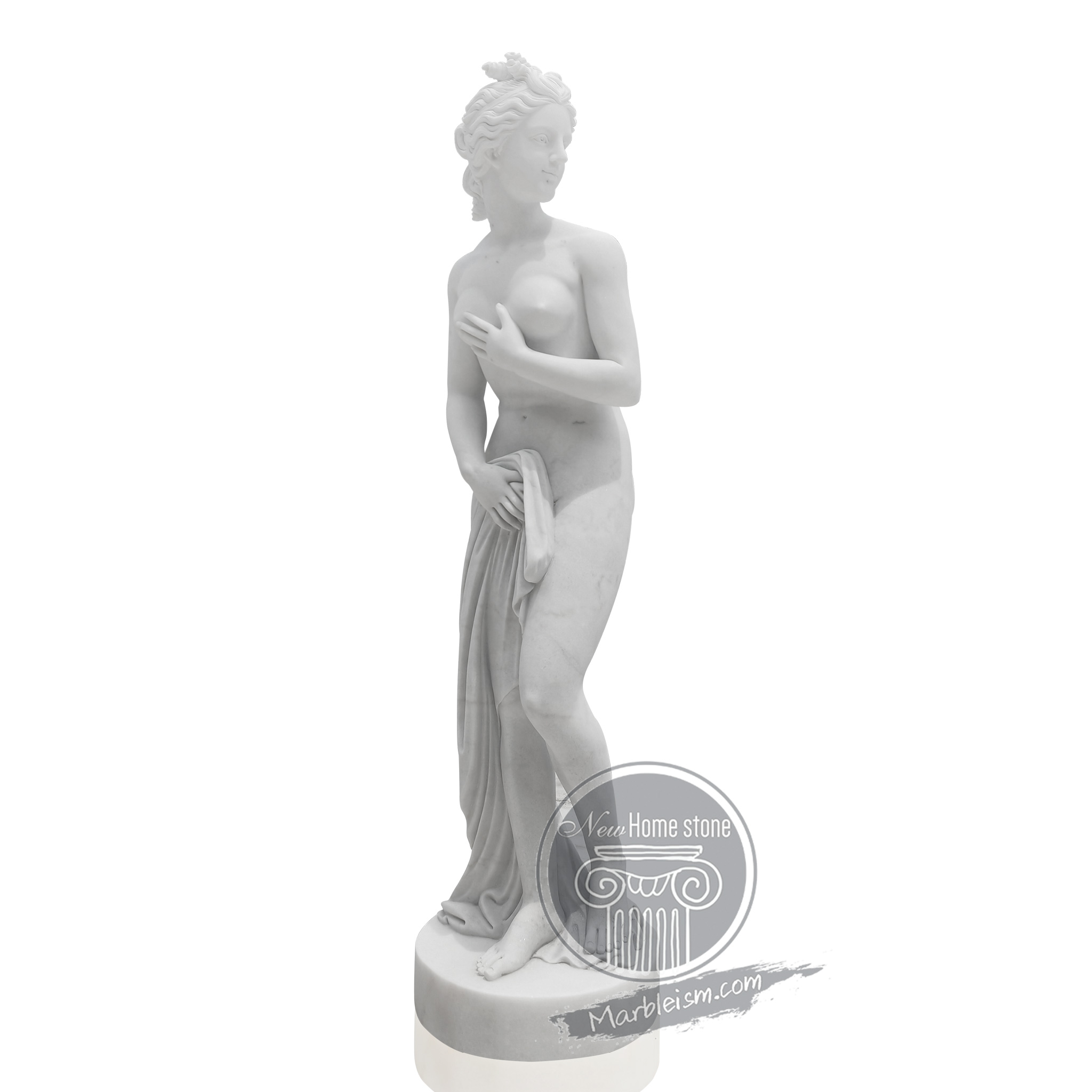 White Marble Venus Pudica Statue