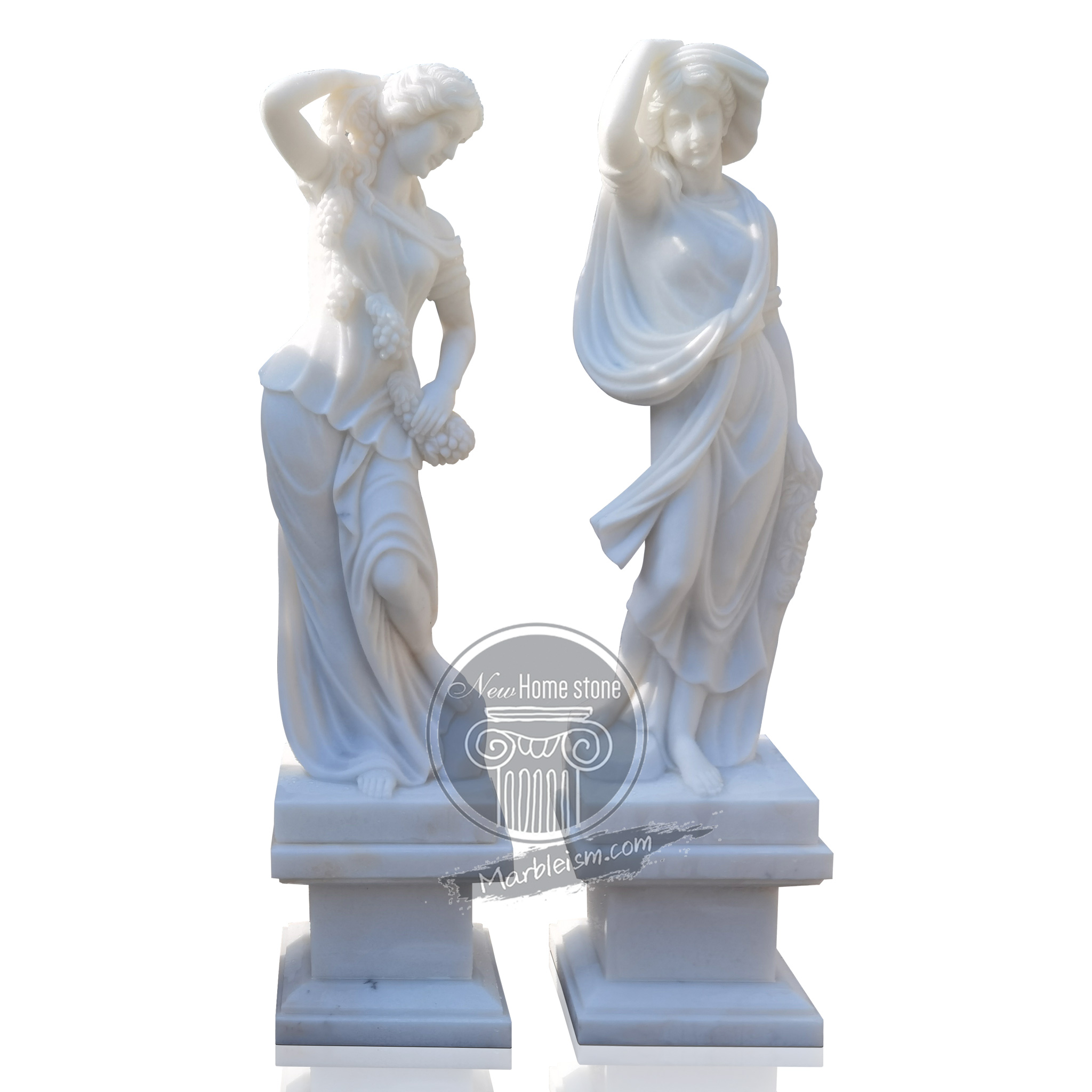 Four Seasons Marble Goddess Sculptures