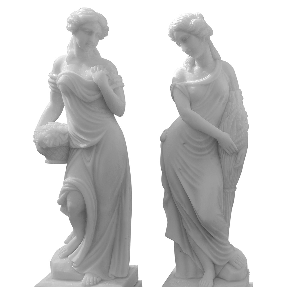 Four Seasons Marble Goddess Sculptures