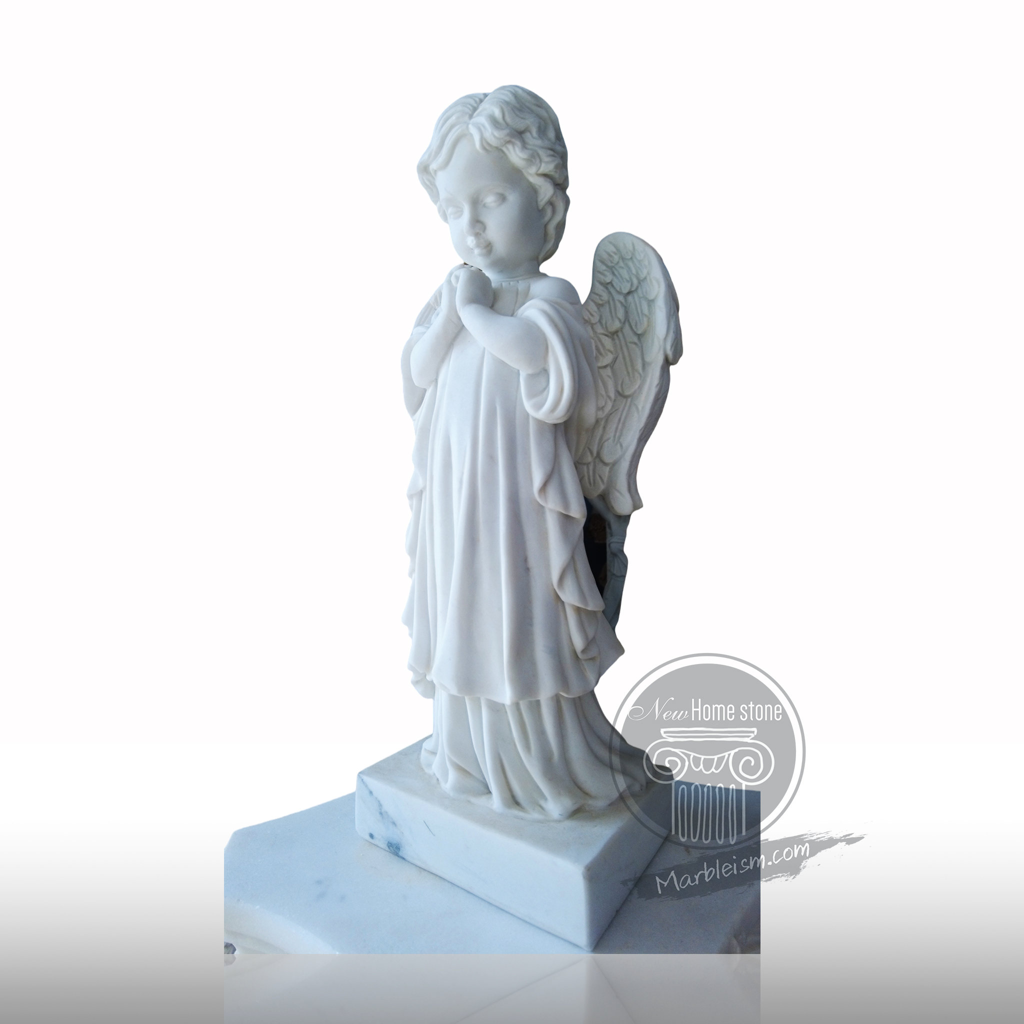 Marble angel statue