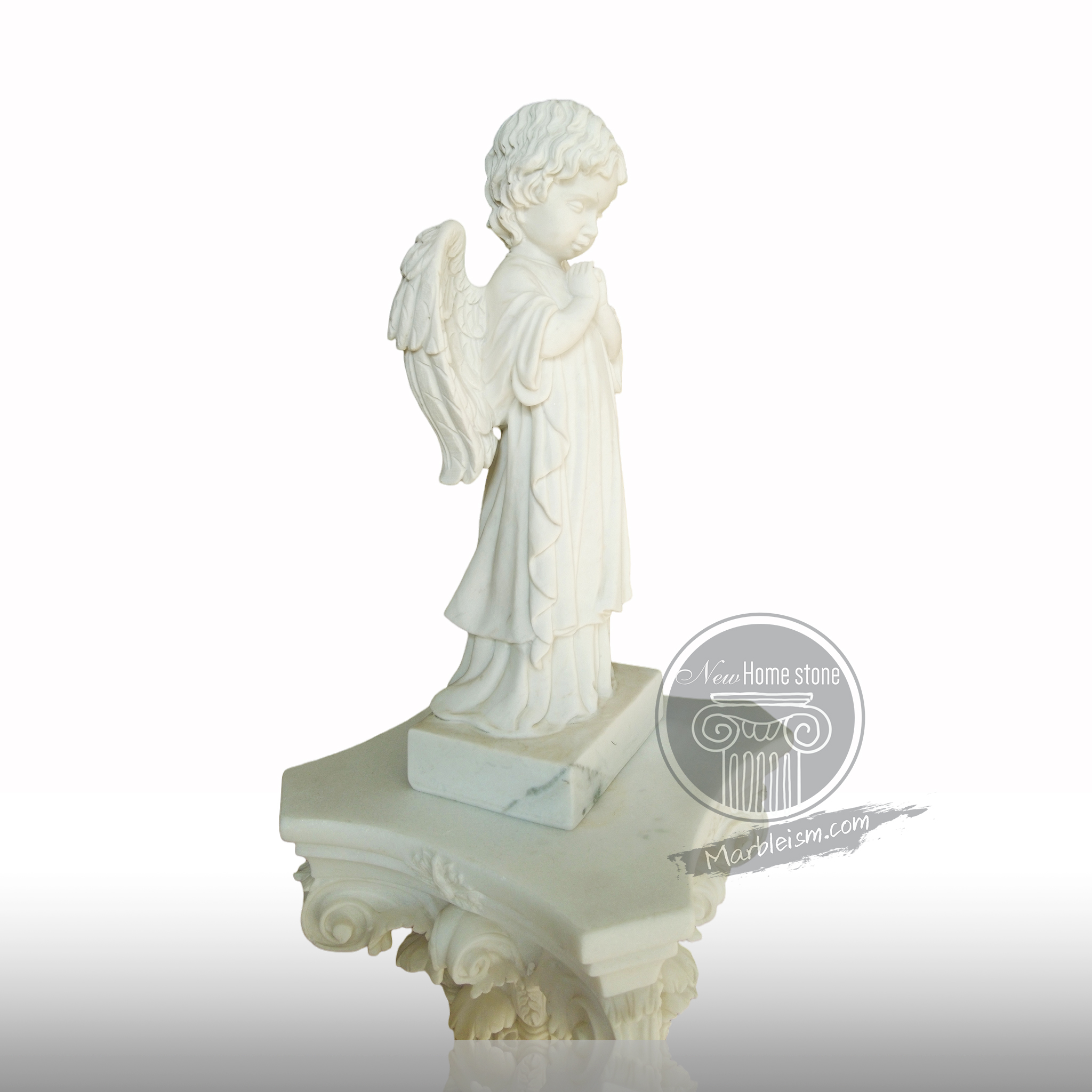 Marble angel statue