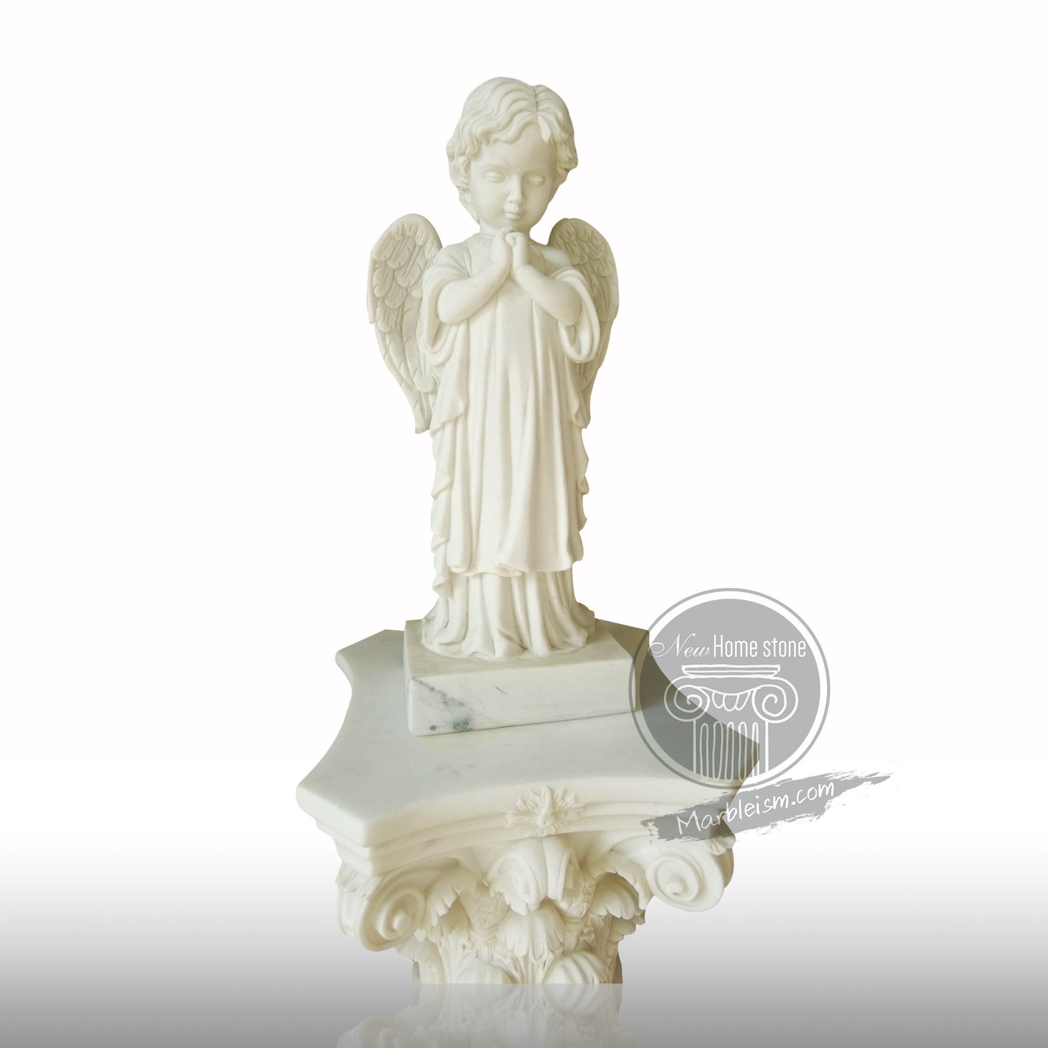 Marble angel statue