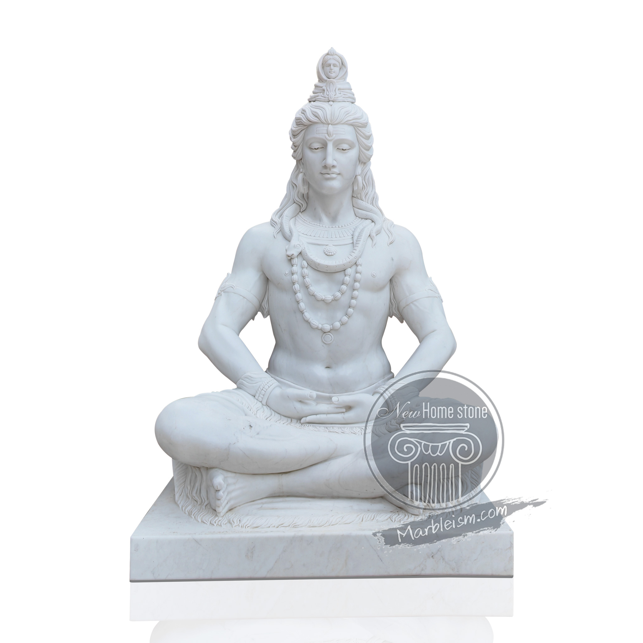 White Marble Lord Shiva Statue