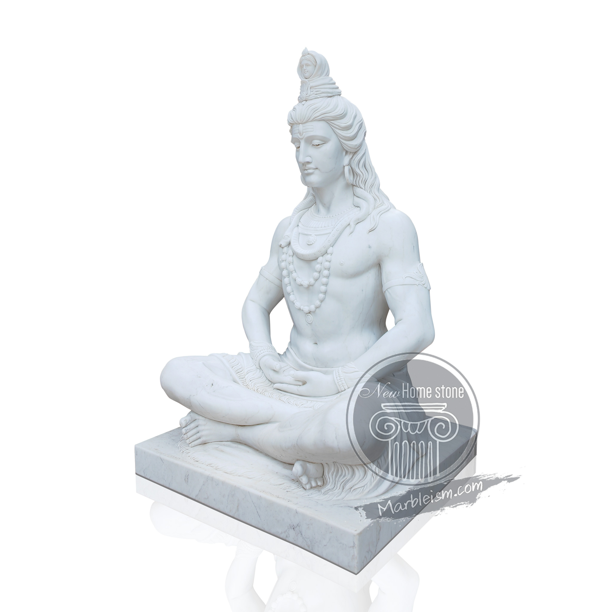 White Marble Lord Shiva Statue