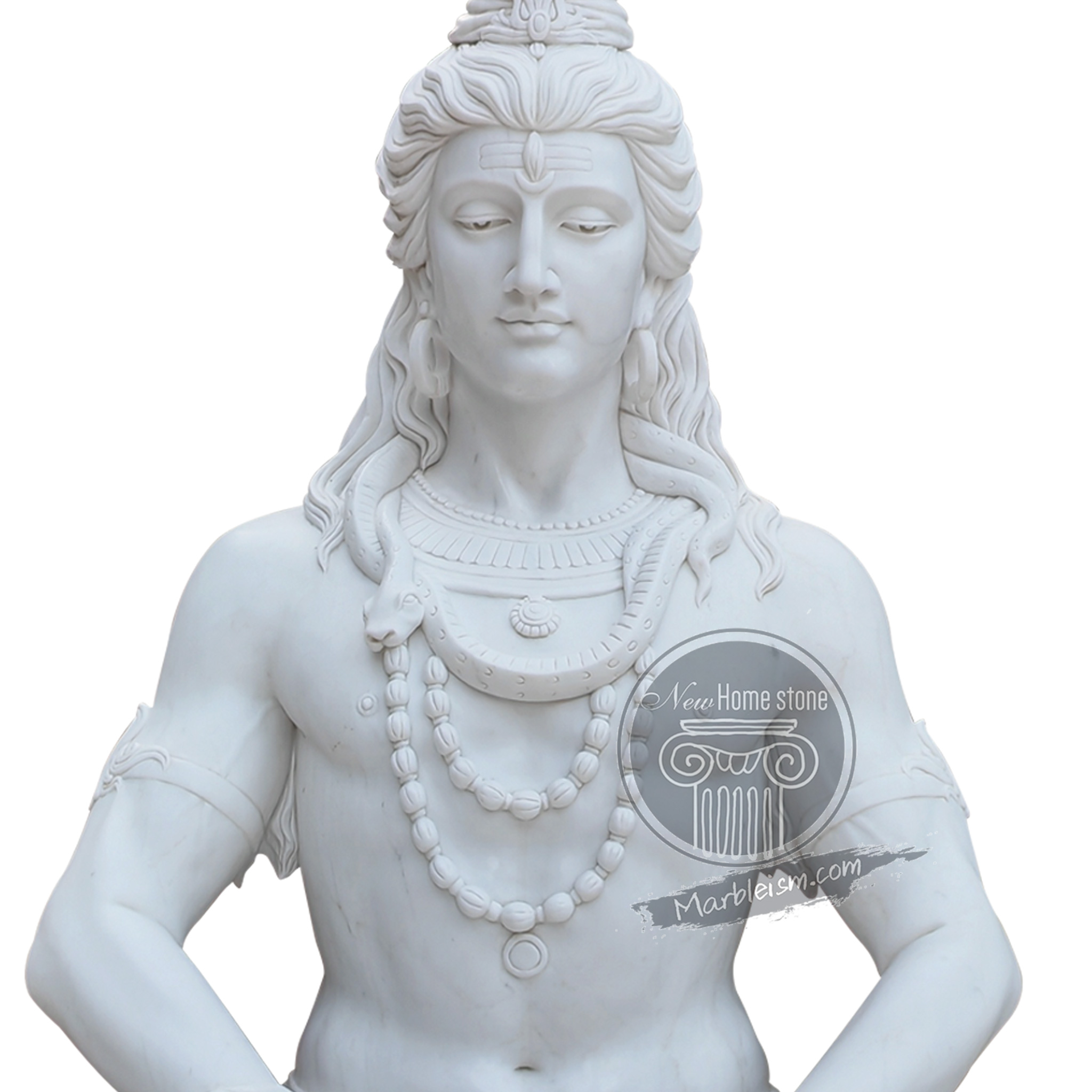 White Marble Lord Shiva Statue