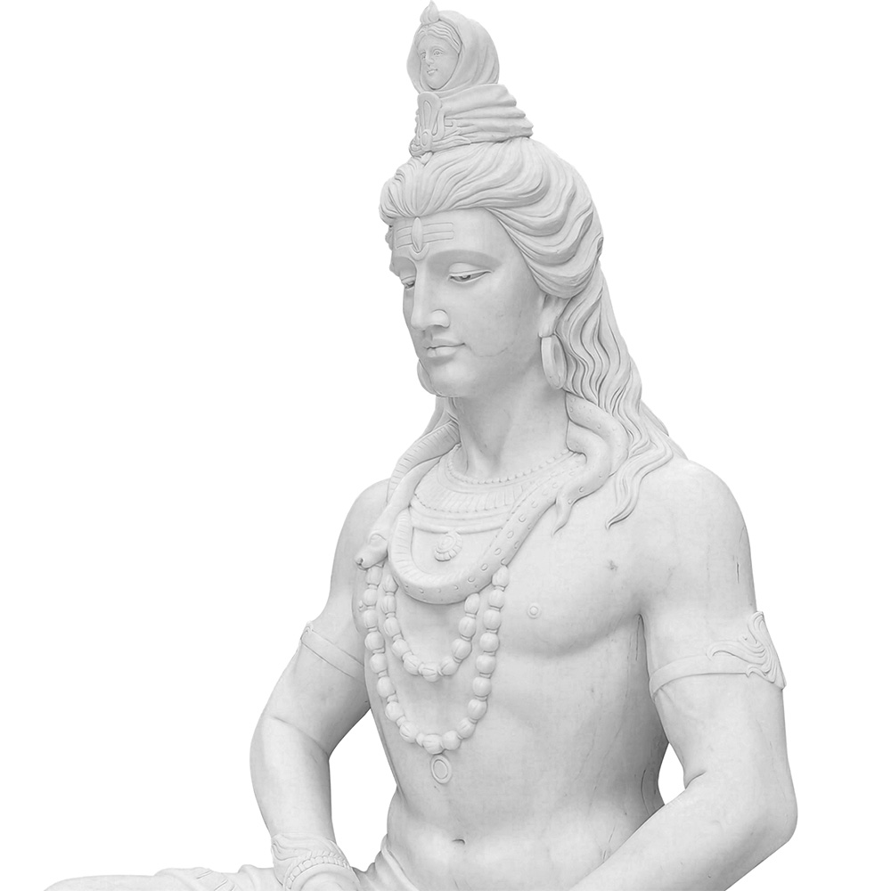 Large Lord Shiva Marble Statue