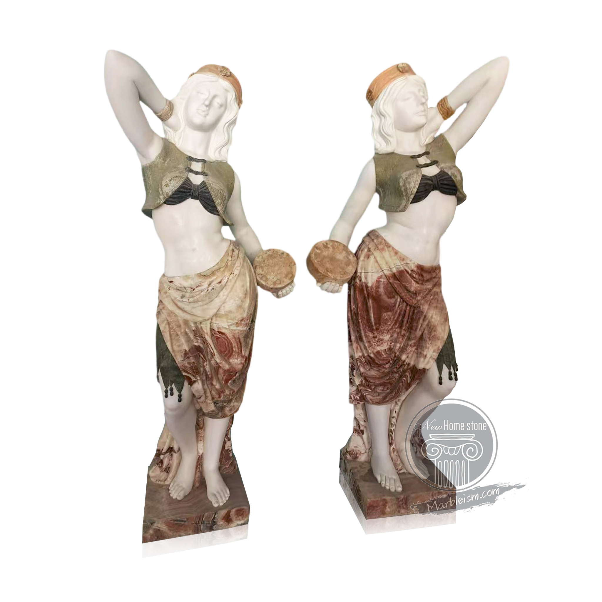Garden Statues of Belly dancers