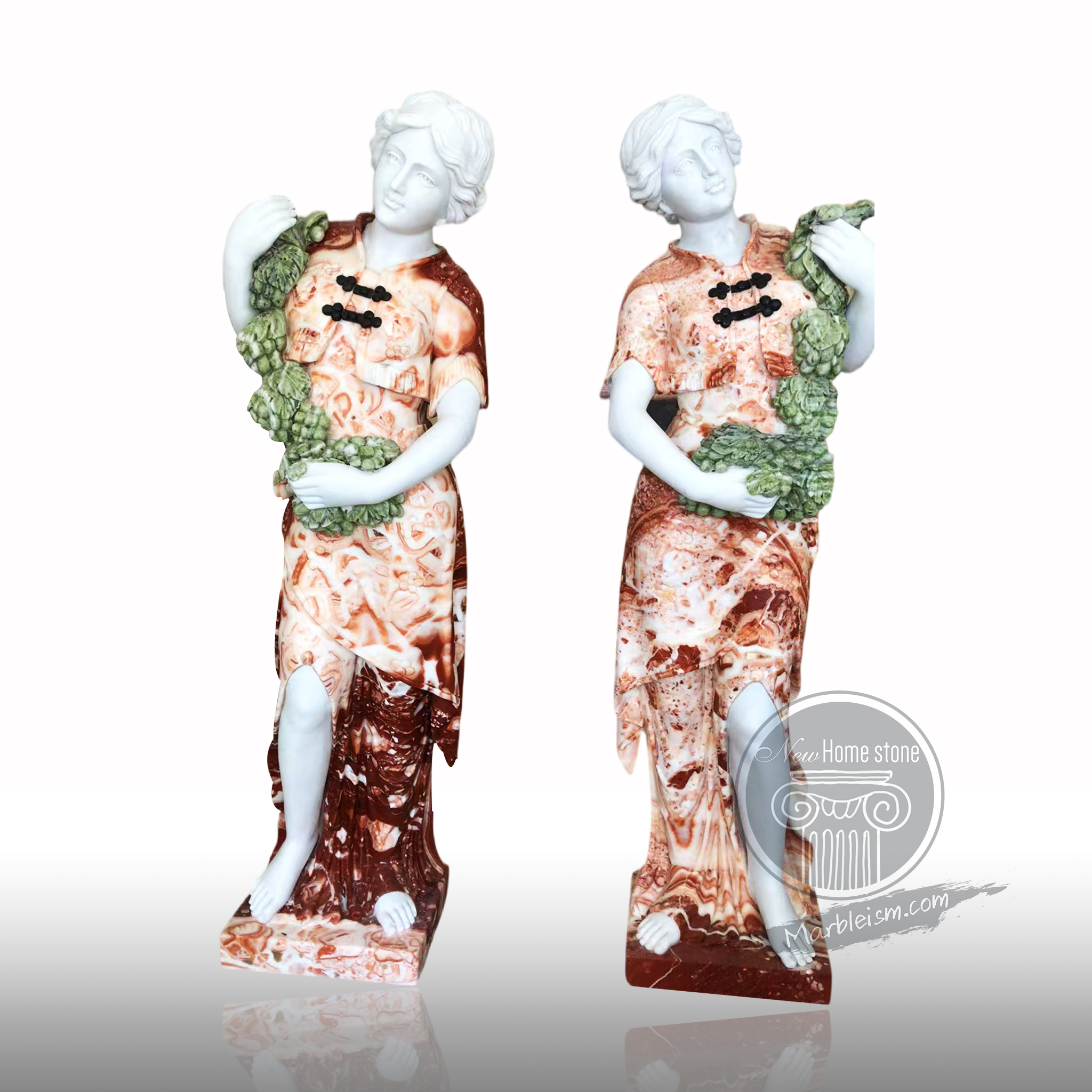 Marble garden ornaments