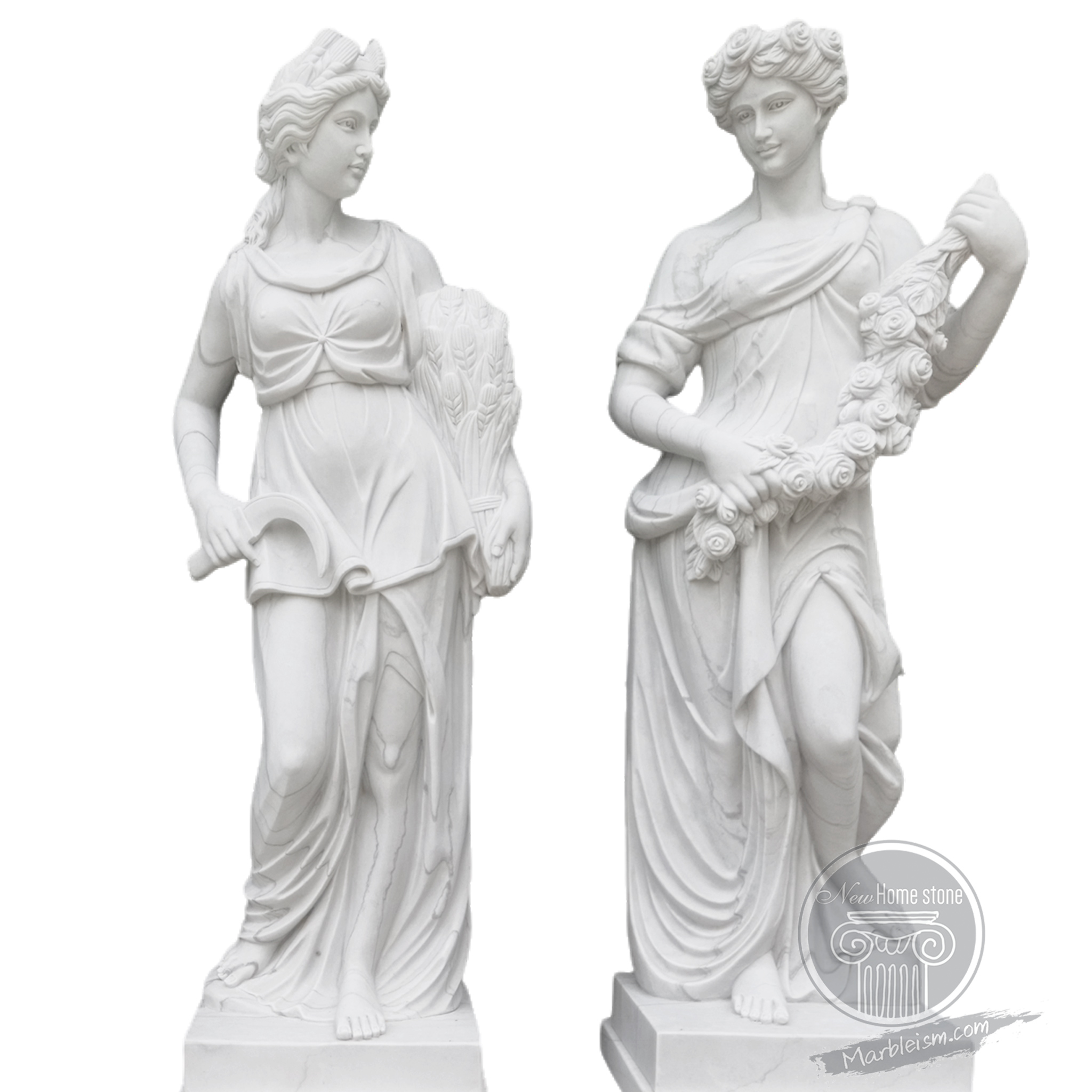 Greek goddess garden statue