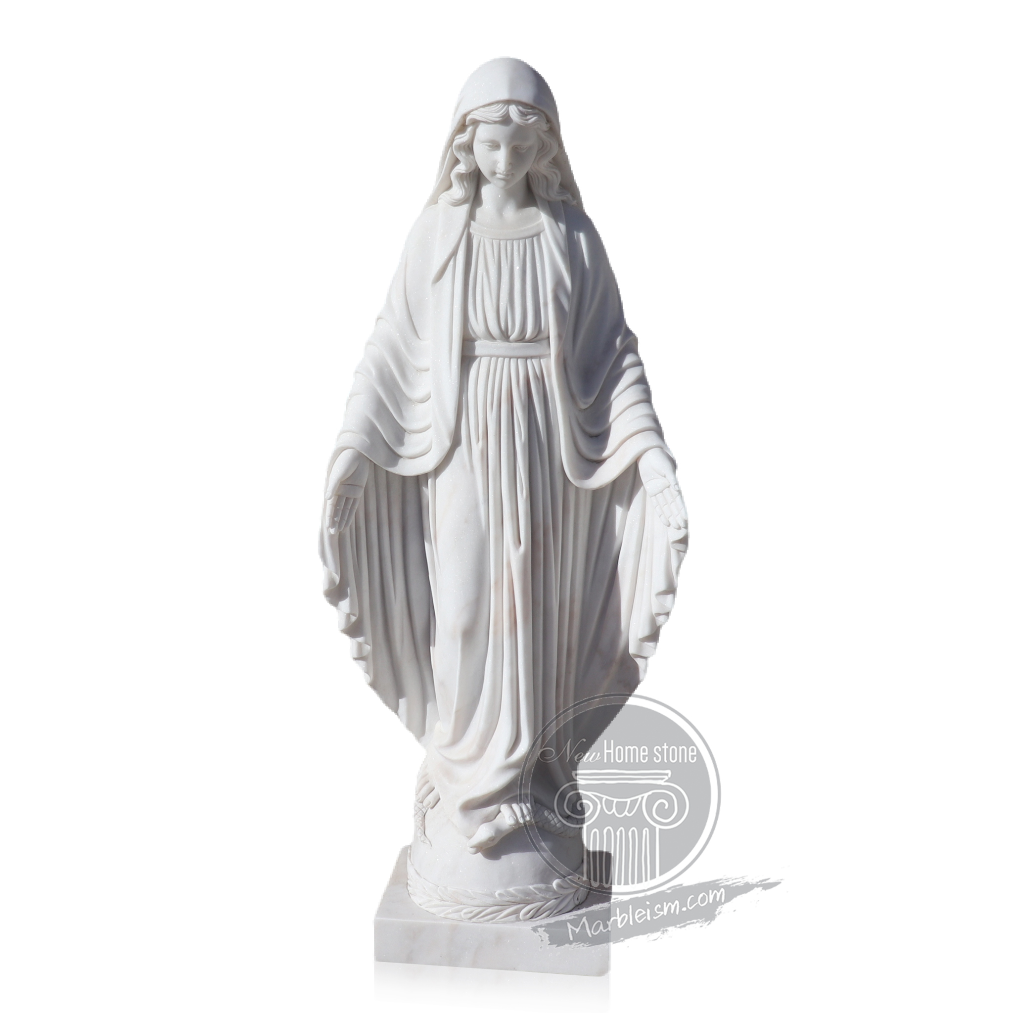 Marble Mary Statue