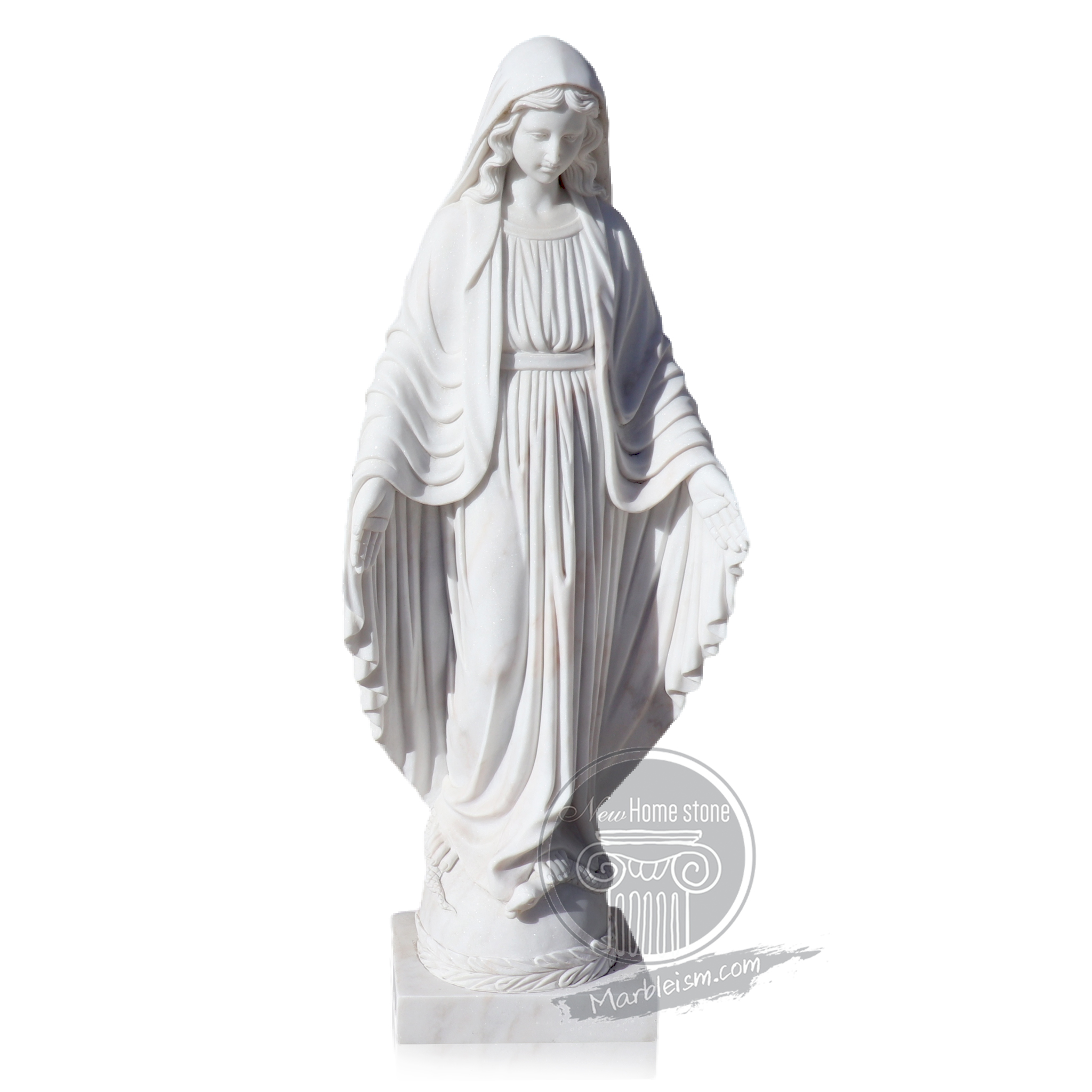 Marble Mary Statue
