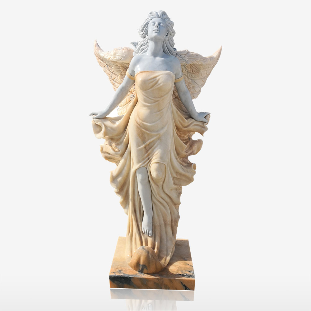 Marble Statue Of Winged Goddess