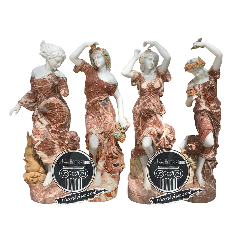 Dancing Four Seasons Goddess Statues