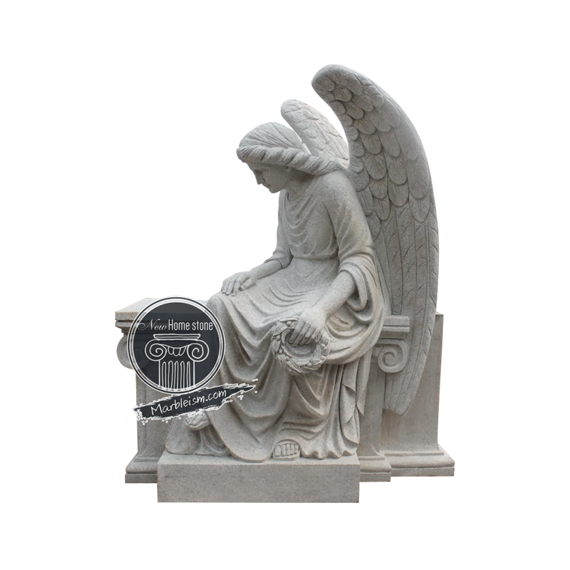 Marble Angel Gravestone Statue